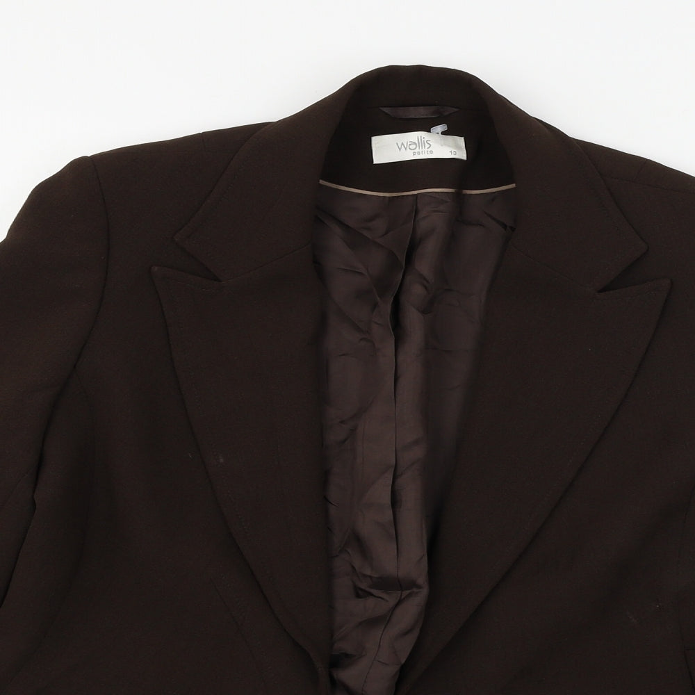Wallis  Womens Brown Paisley  Jacket Blazer Size 12