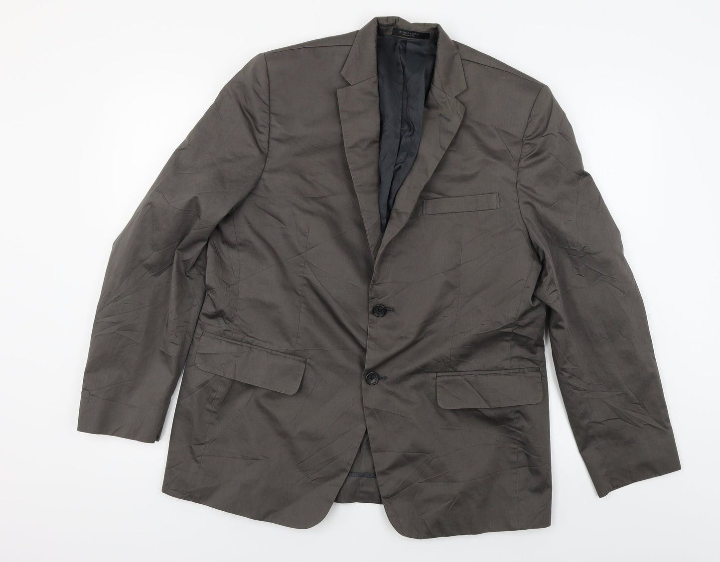 STUDIOSUITS Mens Brown   Jacket Blazer Size 38