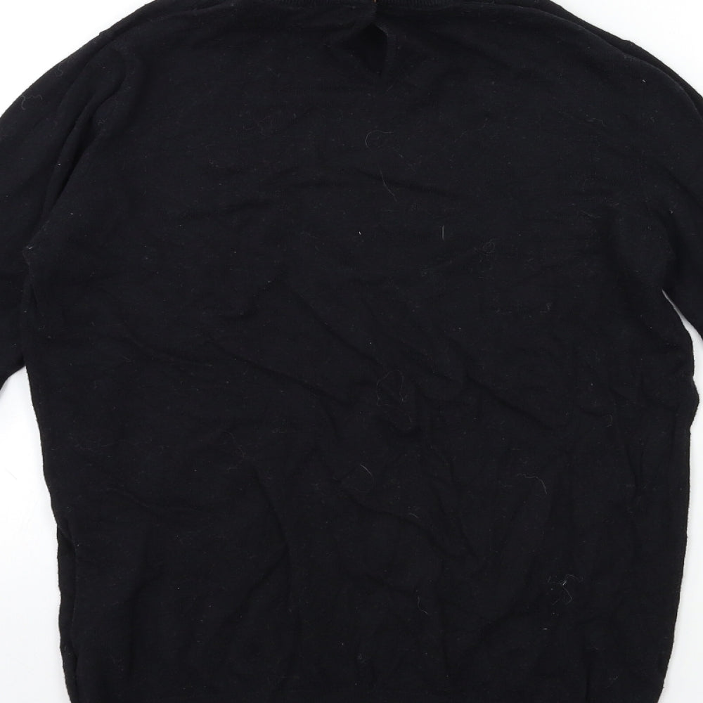 NEXT Womens Black  Knit Pullover Jumper Size 10