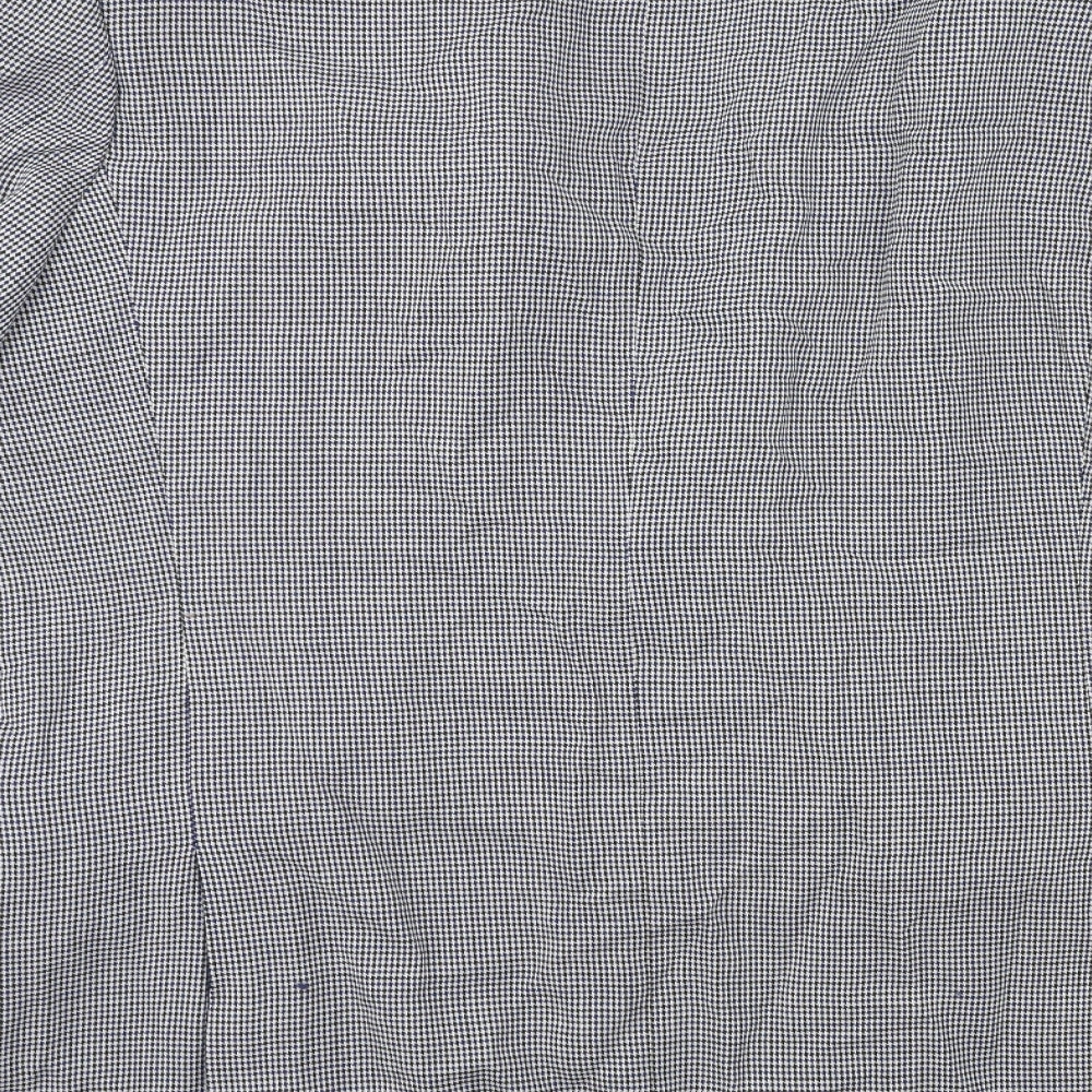 Preworn Mens Blue Check  Jacket Suit Jacket Size 42