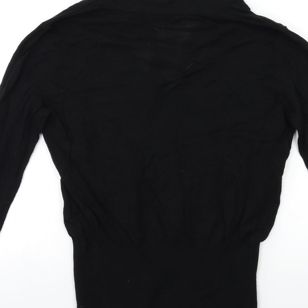 H&M Womens Black  Knit Pullover Jumper Size S