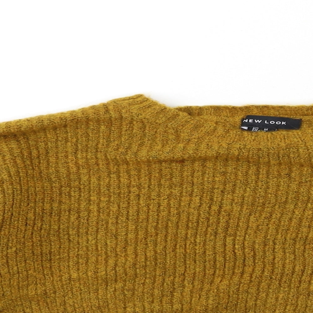 New Look Womens Brown  Knit Pullover Jumper Size M