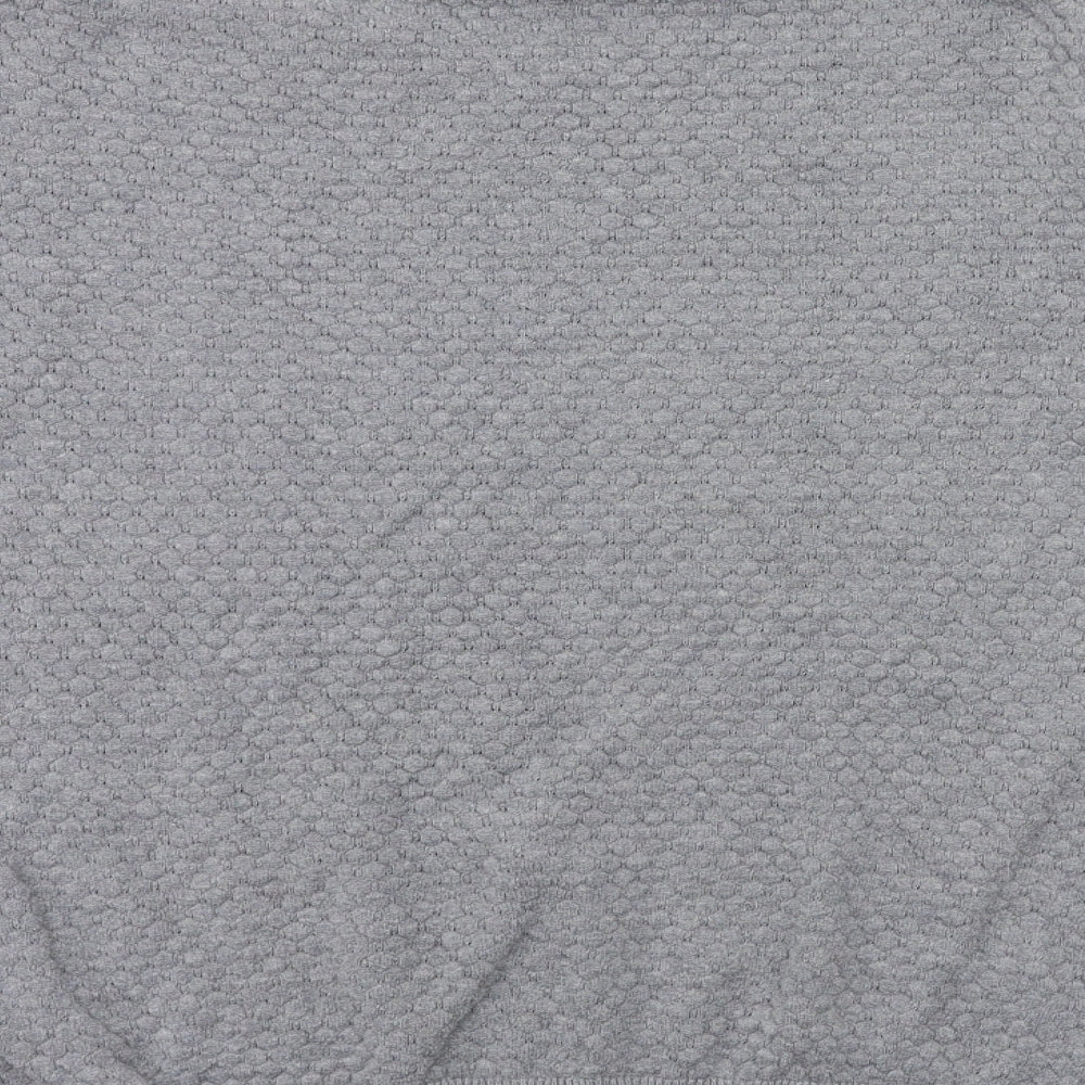 Easy Mens Grey  Knit Pullover Jumper Size L