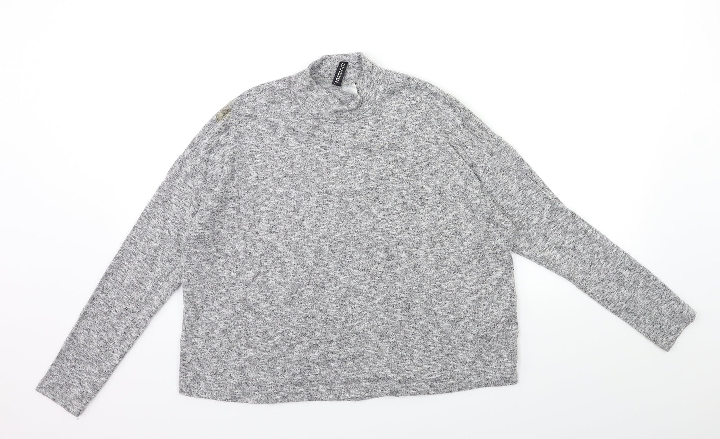 H&M Womens Grey  Knit Pullover Jumper Size S