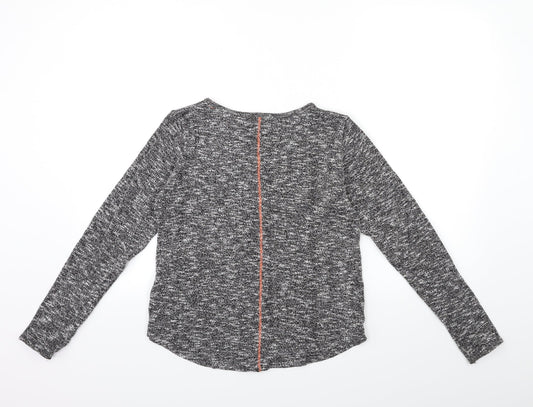 H&M Girls Grey  Knit Pullover Jumper Size 13 Years