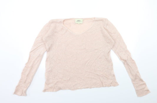 Papaya Womens Pink  Knit Pullover Jumper Size M