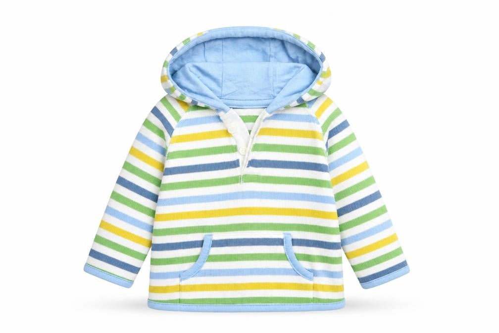 Marks and Spencer Baby Green Striped  Pullover Jumper Size 6-9 Months