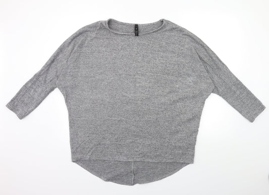 influence Womens Grey  Knit Pullover Jumper Size M