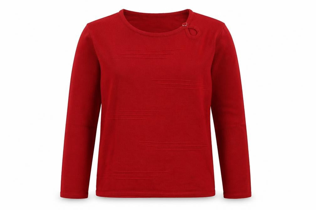 Casamia Womens Red Pullover Jumper Size S