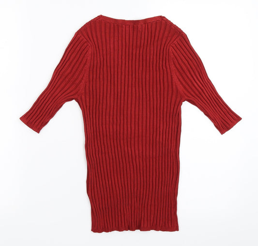 Marks and Spencer Womens Red   Pullover Jumper Size 8