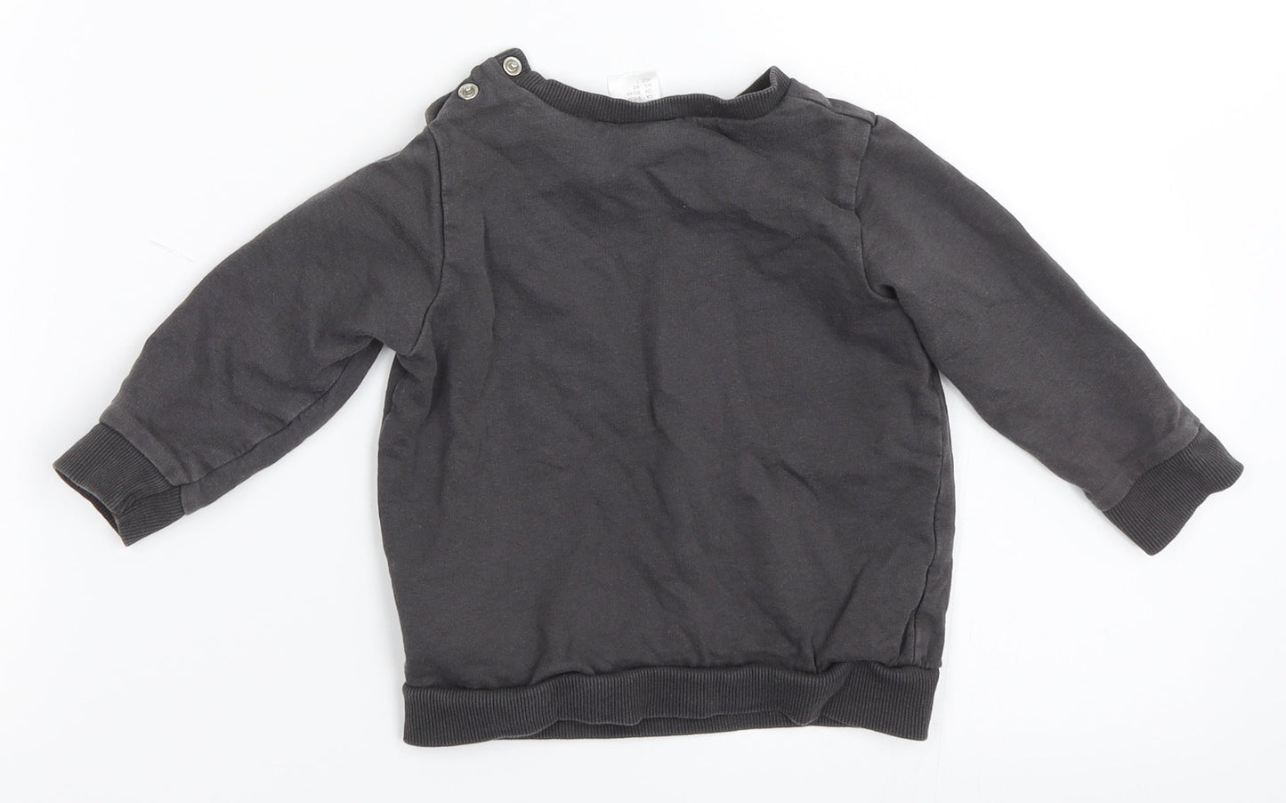 H&M Boys Grey   Pullover Jumper Size 9-12 Months