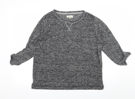 Papaya Womens Grey  Jersey Pullover Jumper Size 14
