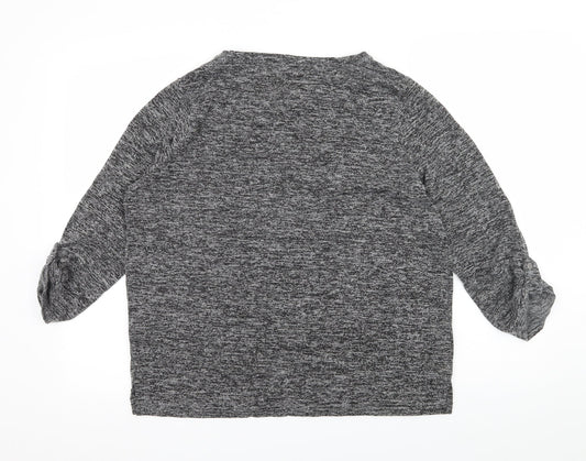 Papaya Womens Grey  Jersey Pullover Jumper Size 14