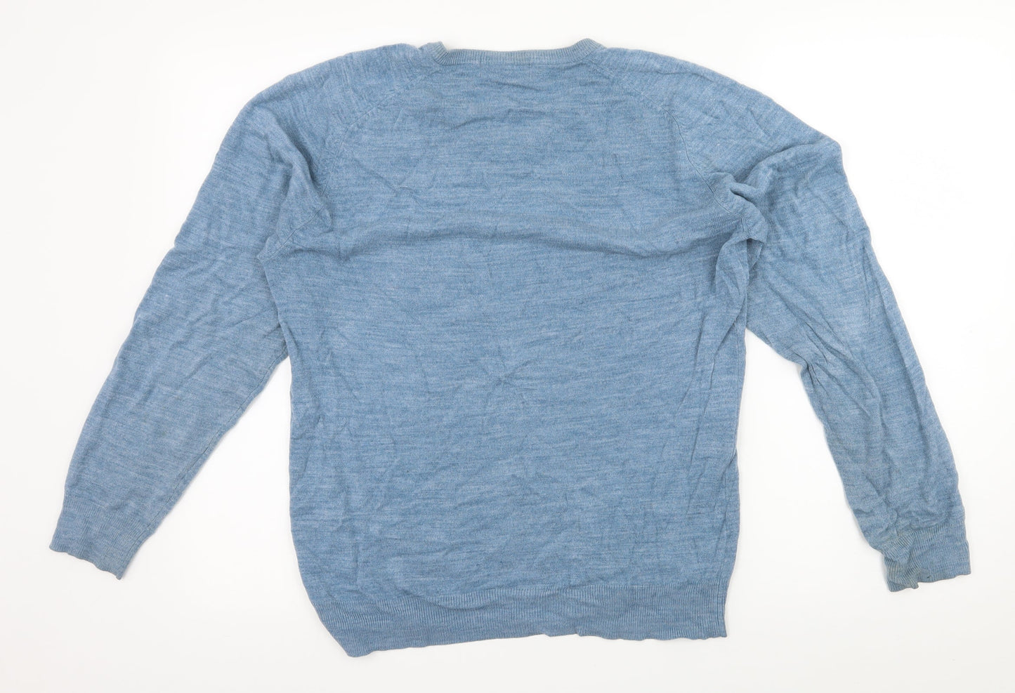 Blue Harbour Mens Blue  Knit Pullover Jumper Size S