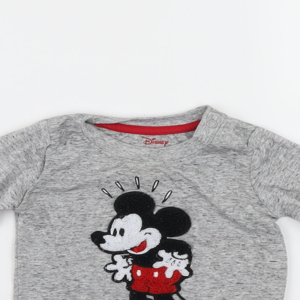 Primark Baby Grey   Basic Casual Size 3-6 Months  - Mickey Mouse