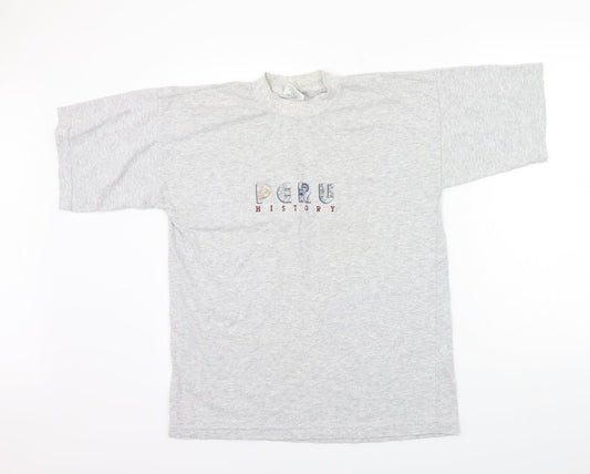 Sipanart Womens Grey   Basic T-Shirt Size L