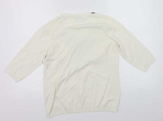 Antea Womens White   Basic Polo Size 16