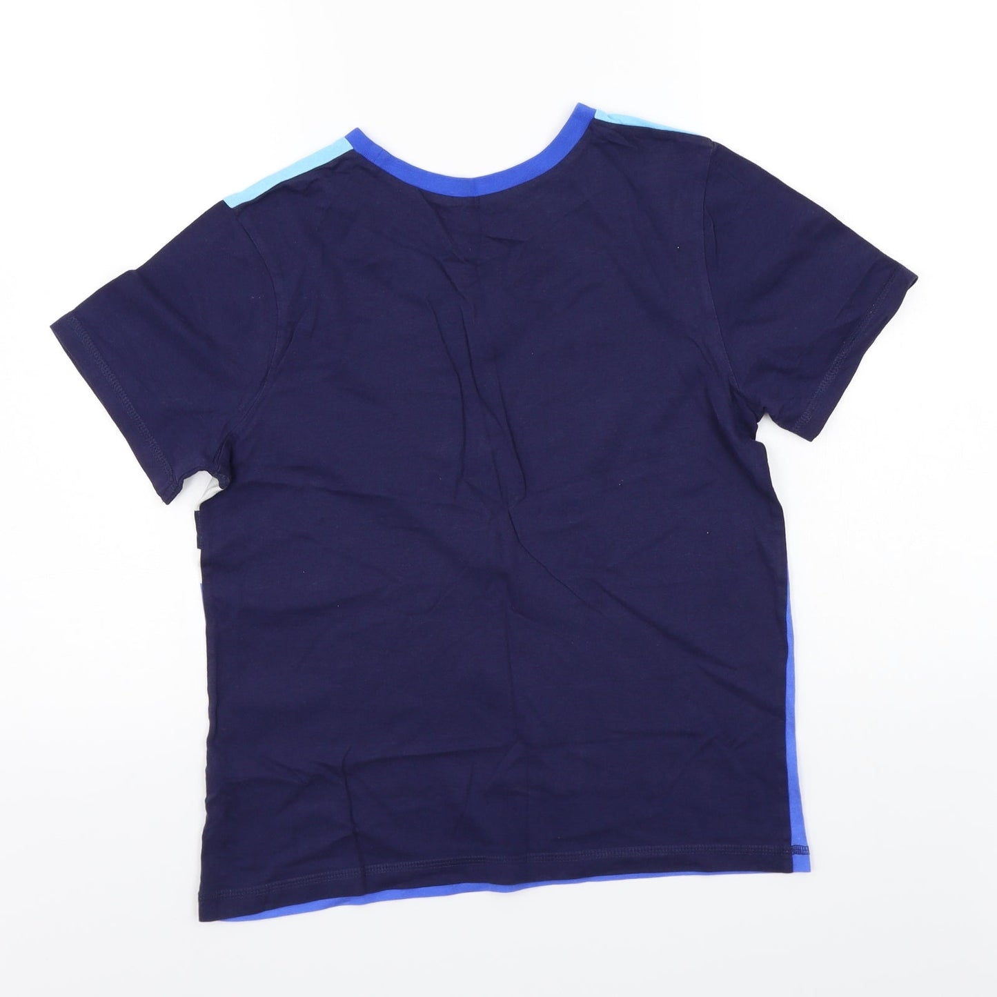 George Boys Blue Striped  Basic T-Shirt Size 12 Years