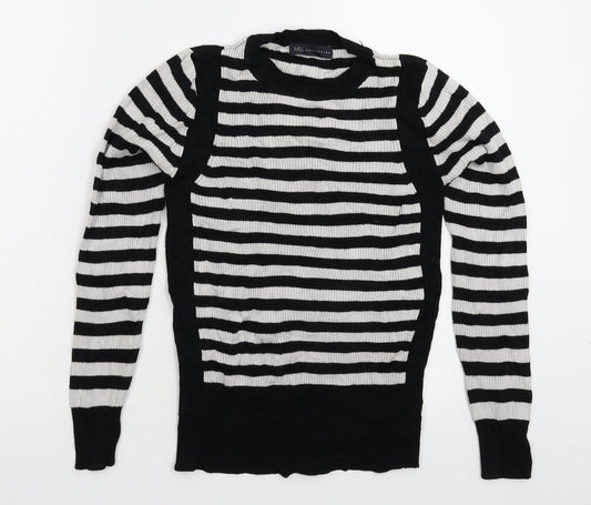 Marks and Spencer Womens Multicoloured Striped Knit Pullover Jumper Size 10