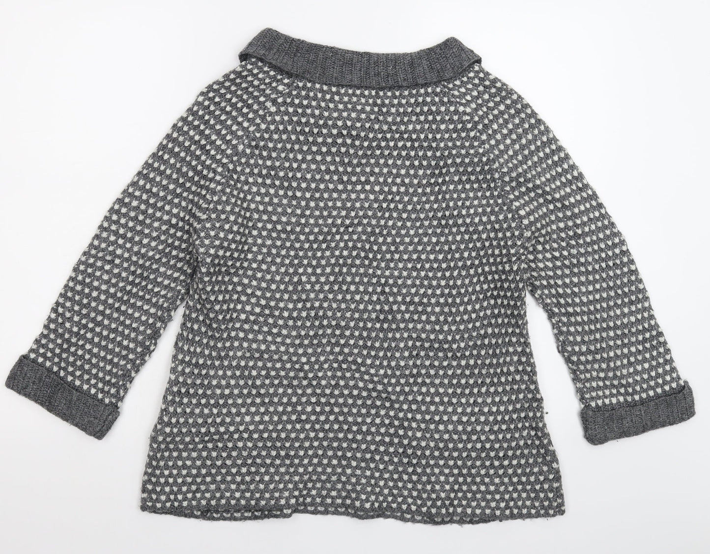 Marks and Spencer Womens Grey  Knit Pullover Jumper Size 10
