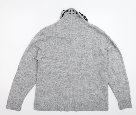 Glimpse Womens Grey  Knit Pullover Jumper Size XL