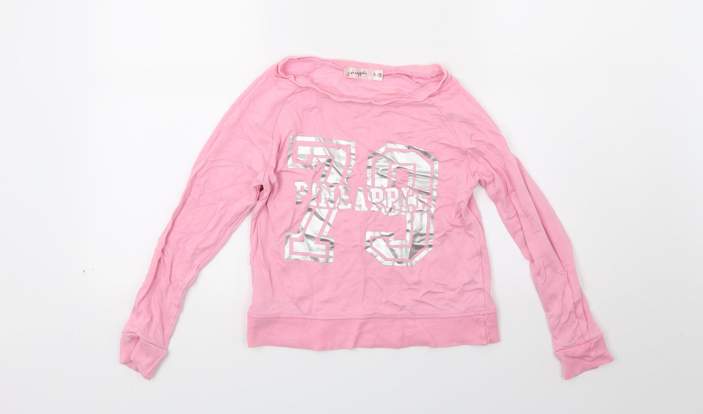 Pineapple Girls Pink   Pullover Sweatshirt Size 9-10 Years  - 79 Pineapple