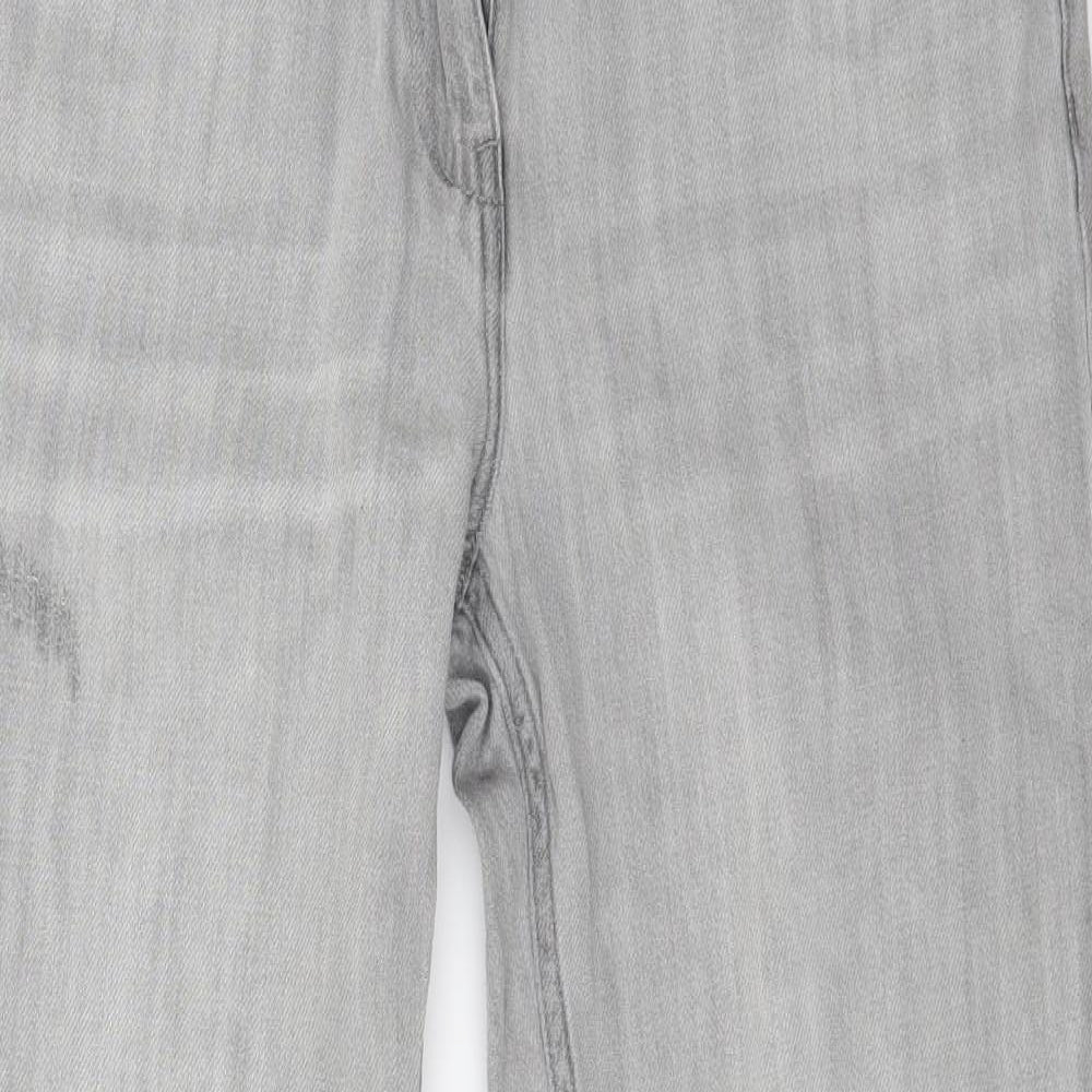 NEXT Womens Grey  Denim Straight Jeans Size 10 L27 in