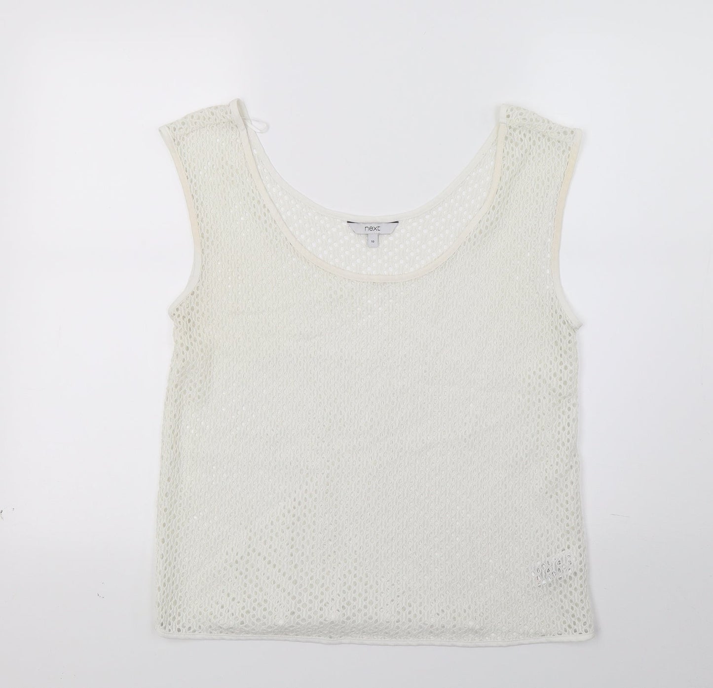 NEXT Womens White   Basic Tank Size 10