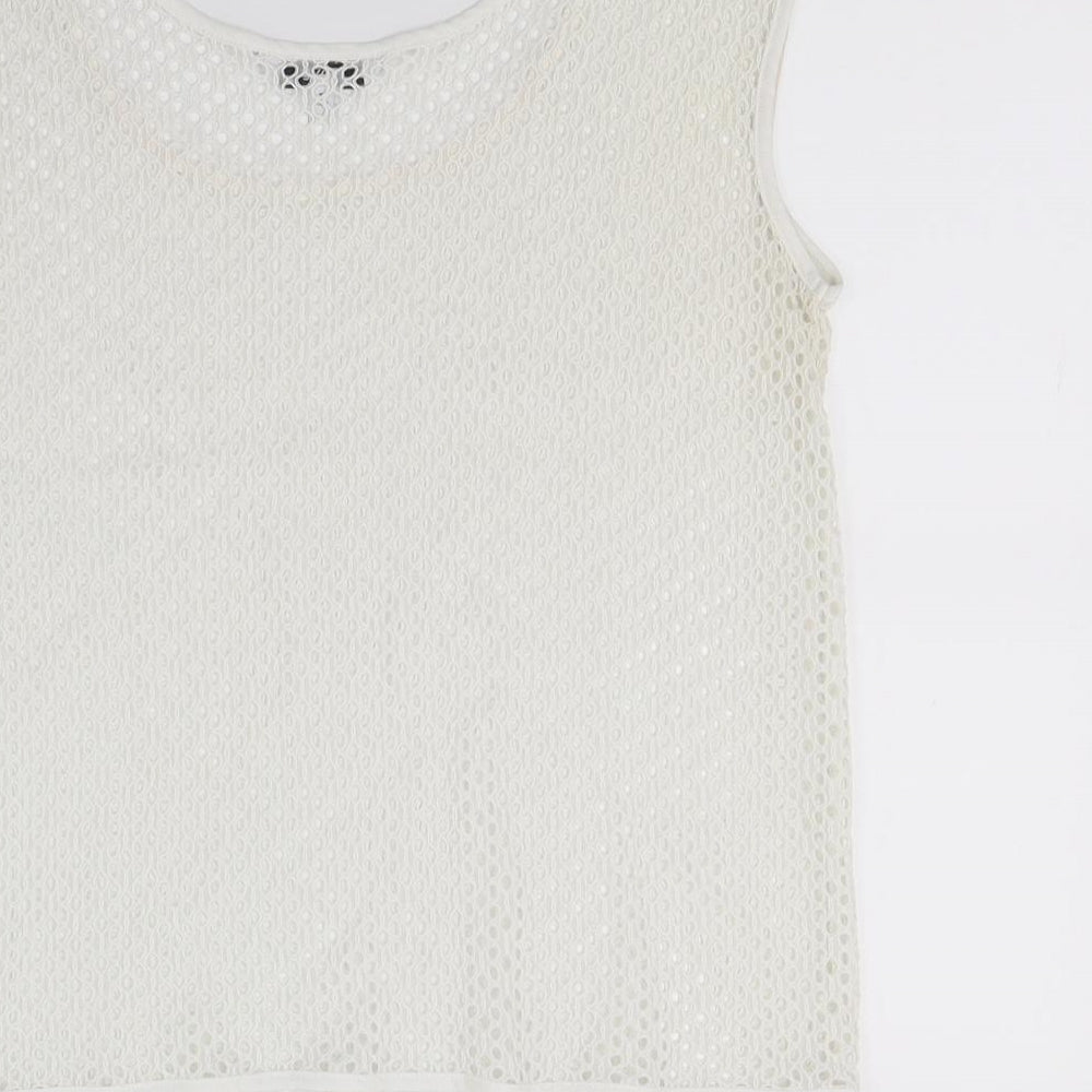 NEXT Womens White   Basic Tank Size 10