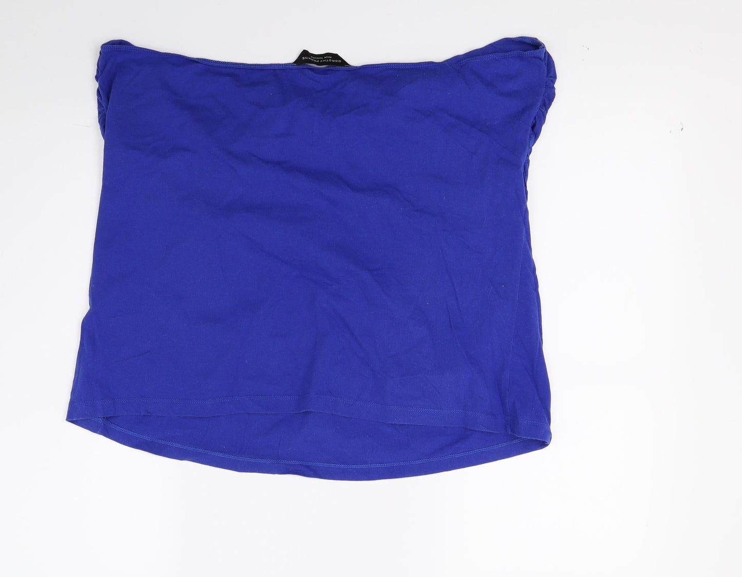 Dorothy Perkins Womens Blue  Jersey Cropped T-Shirt Size 22