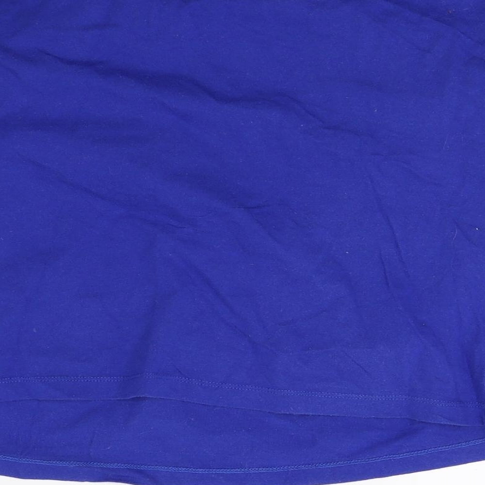 Dorothy Perkins Womens Blue  Jersey Cropped T-Shirt Size 22