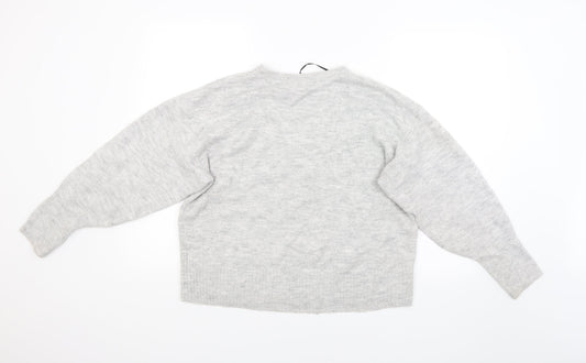 H&M Womens Grey   Pullover Jumper Size M