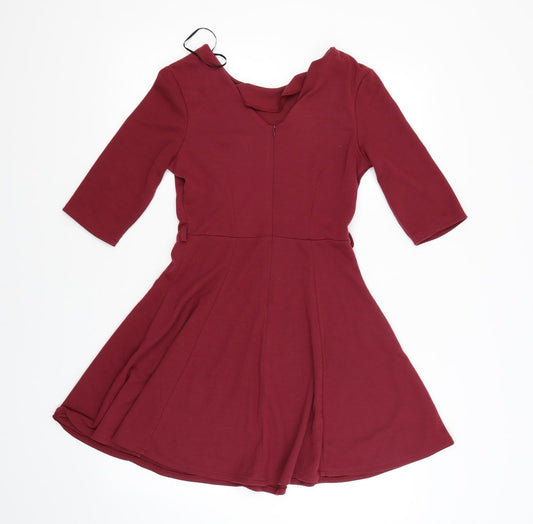 Rare Womens Red   A-Line  Size 12