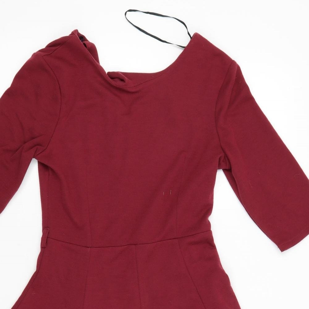 Rare Womens Red   A-Line  Size 12