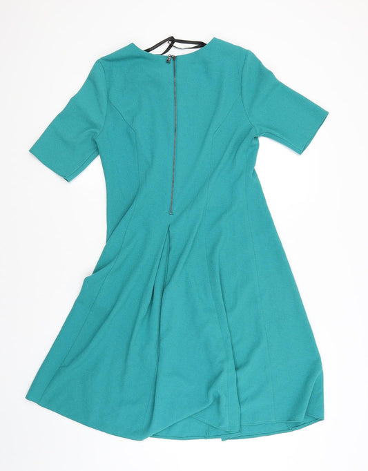 Betty Jackson Womens Green   Skater Dress  Size 8