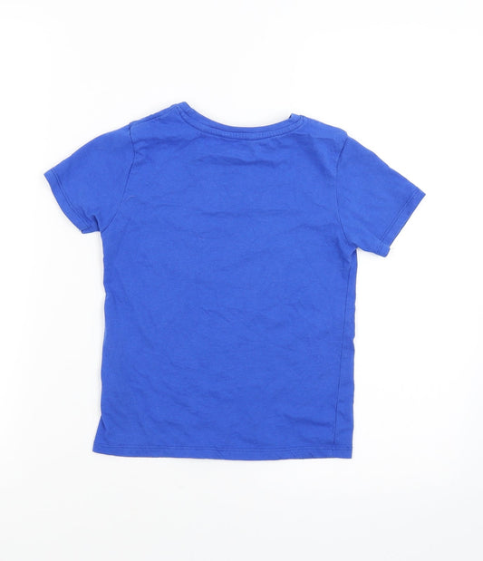 pep & co Boys Blue   Basic T-Shirt Size 6-7 Years