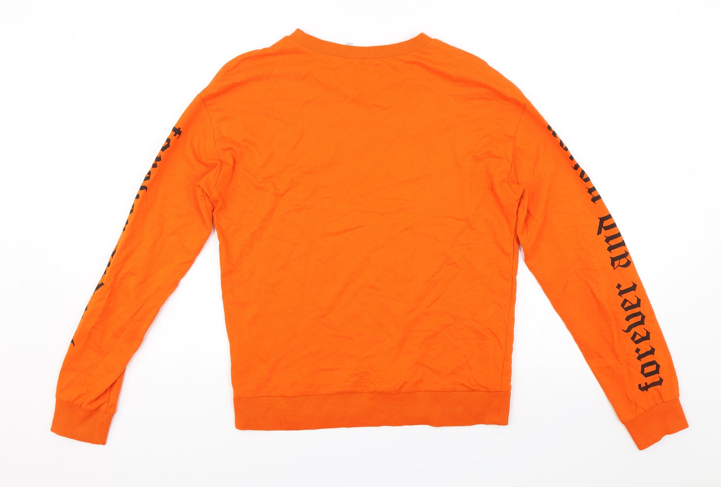 Divided Womens Orange   Pullover Jumper Size XS