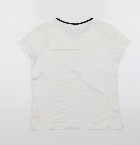 F&F Boys White   Basic T-Shirt Size 11-12 Years  - Romeo