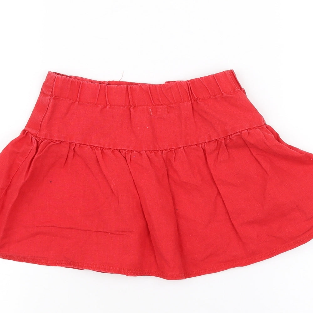 Funky Diva Girls Red   A-Line Skirt Size 3-4 Years