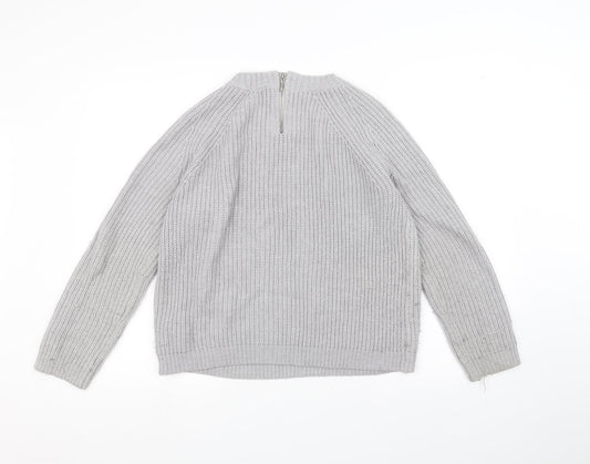 Dorothy Perkins Womens Grey   Pullover Jumper Size 8