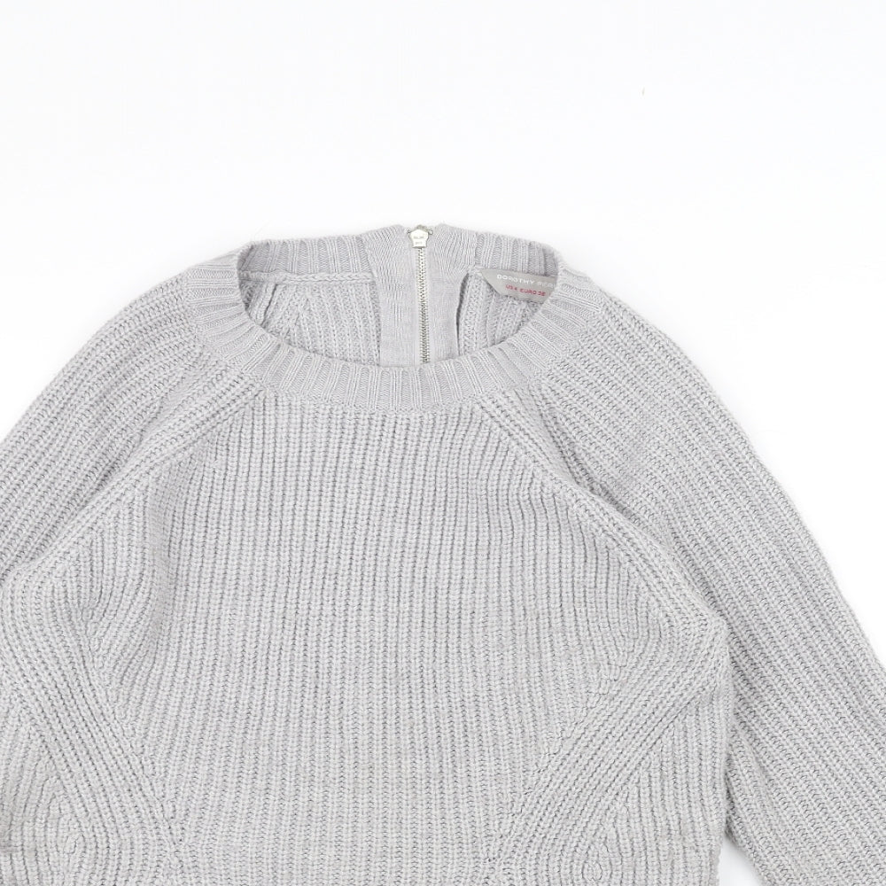 Dorothy Perkins Womens Grey   Pullover Jumper Size 8