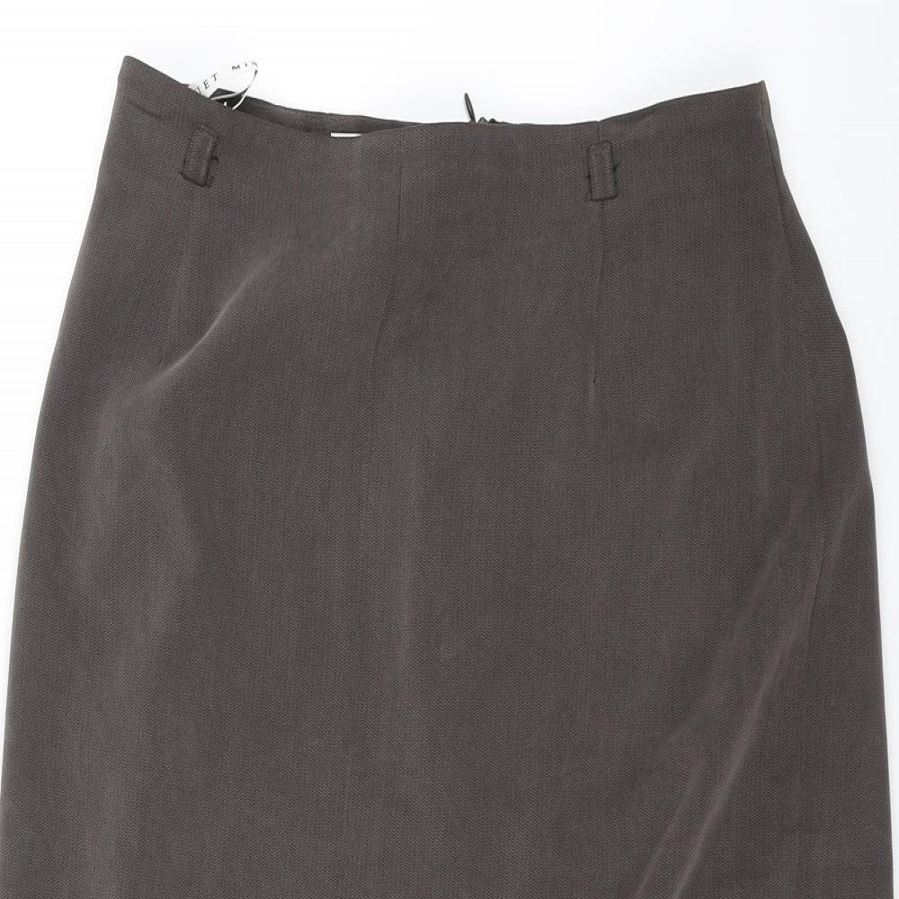 Minute Womens Black   A-Line Skirt Size 12