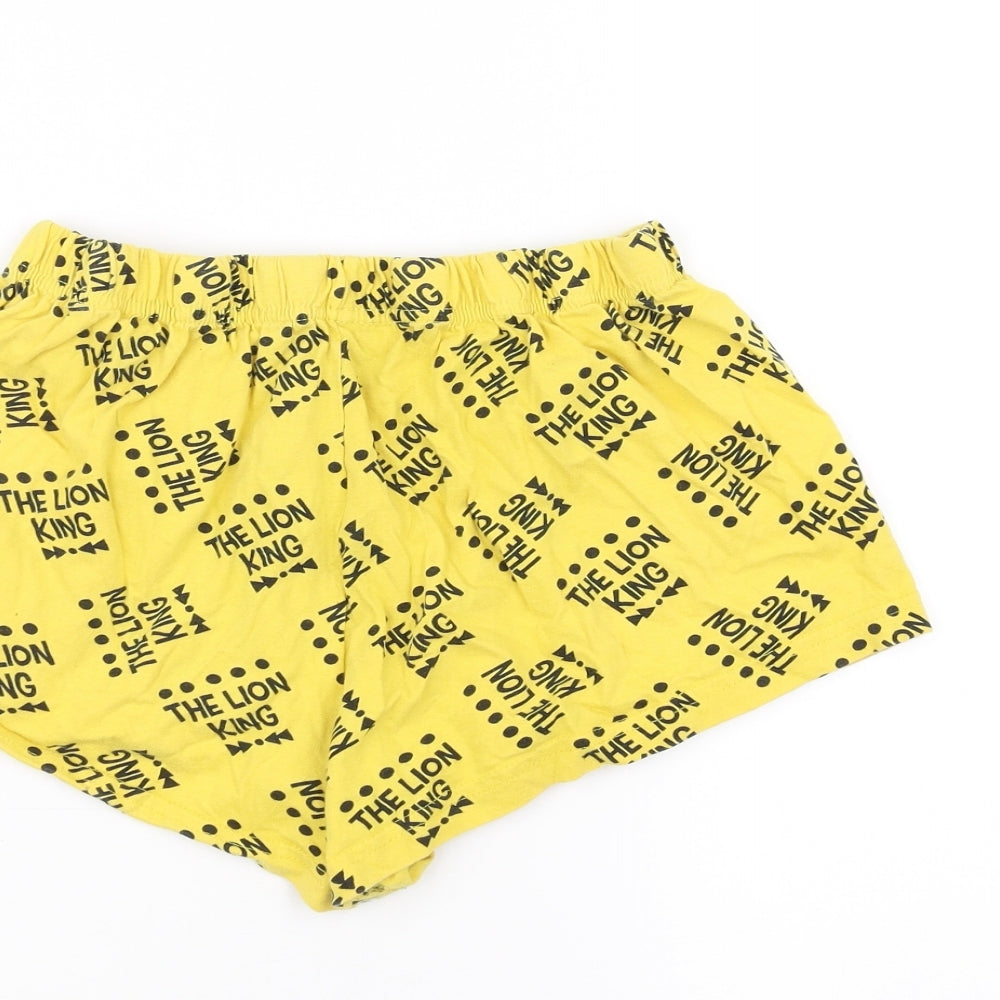 Primark Womens Yellow   Sweat Shorts Size M