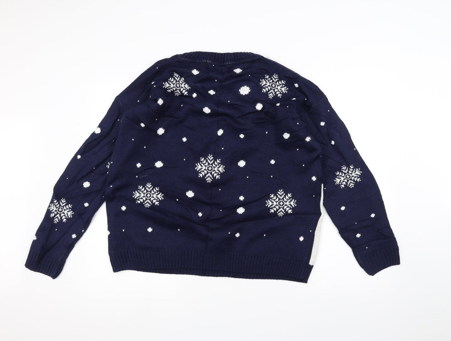 Matalan Womens Blue  Knit Pullover Jumper Size 2XL  - Christmas  Jumper