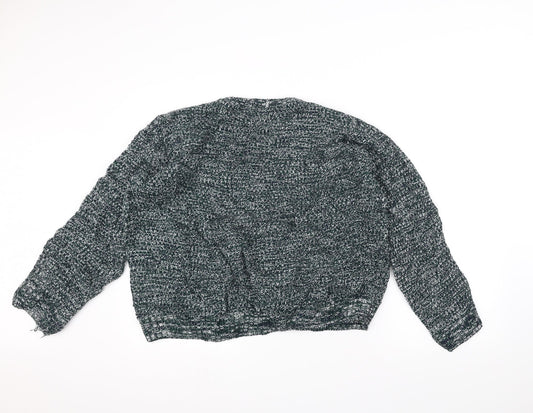 Burton Mens Black  Knit Pullover Jumper Size M