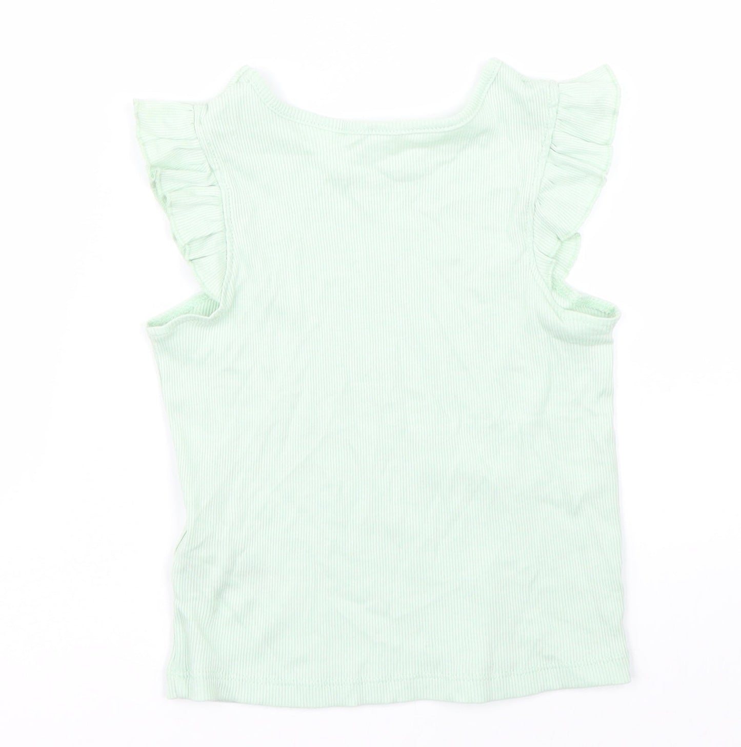 Primark Girls Green   Basic Tank Size 2 Years
