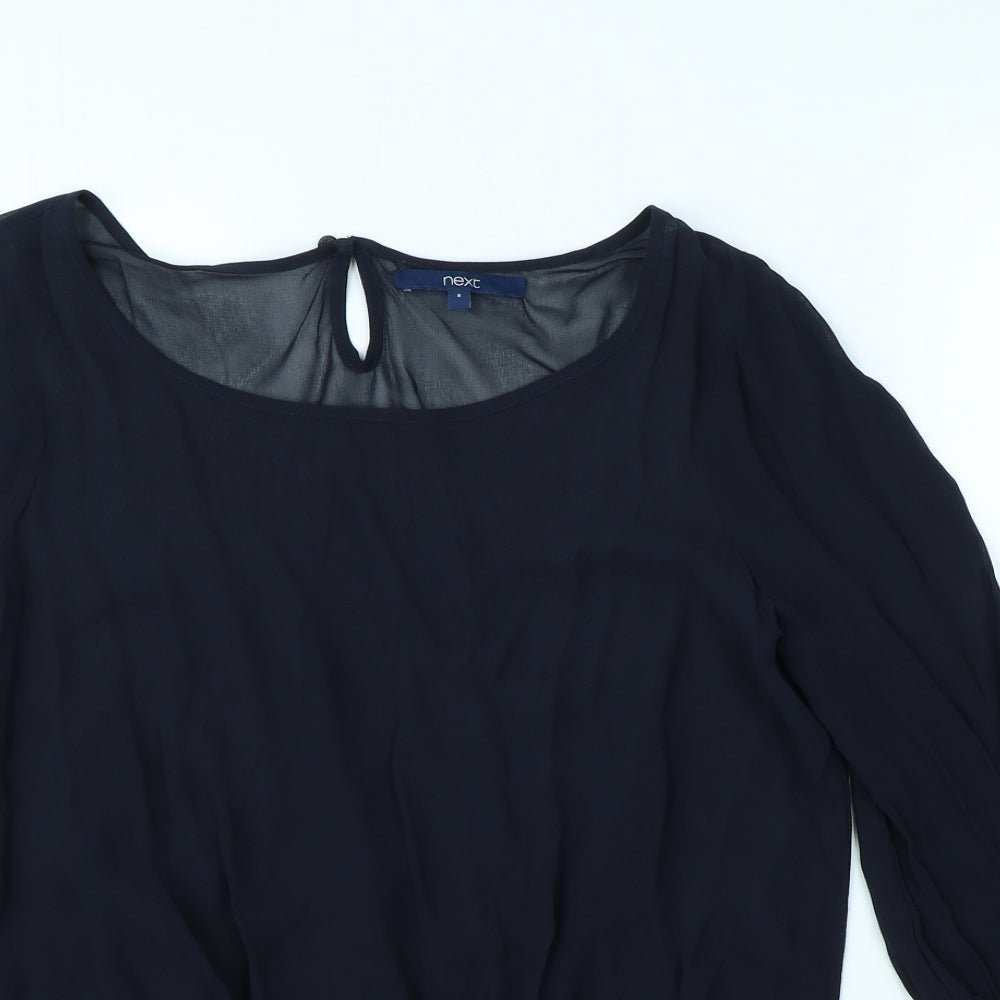 NEXT Womens Blue   Basic Blouse Size 8