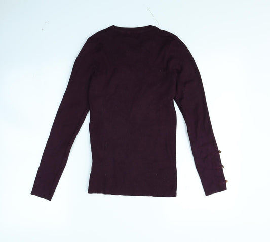 Red Herring Womens Purple   Pullover Jumper Size 8