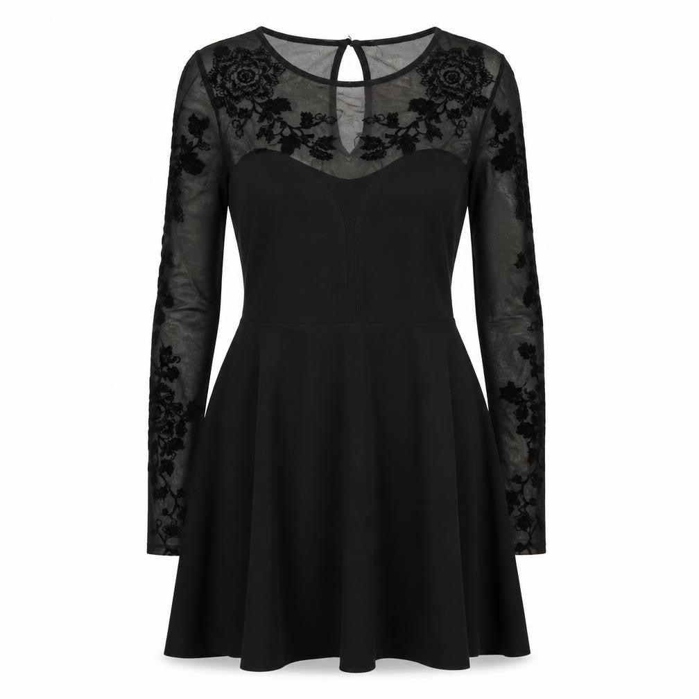 Motel Rocks Womens Black   Fit & Flare  Size S
