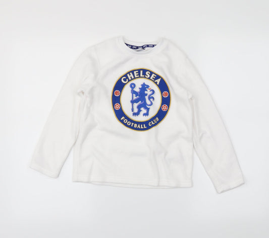 Chelsea Girls White   Pullover Jumper Size 6-7 Years  - Chelsea F.C